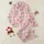 Women's Pastel Pink Illustrative Butterfly Peony Rose Floral Teal Leaf Design Satin Pajamas Set - 1