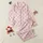 Women's Pure White Intricate Floral Lace Pattern with Silver-Gray on Pastel Pink Satin Pajamas Set - 1