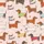 Women's Whimsical Pastel Pink Cartoon Dachshund Pattern, Colorful Sweaters & 'Best Friend' Text Satin Pajamas Set - 2