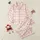 Women's Soft Light Pink Off-White Gingham Delicate Muted Pink Bow Heart Illustrative Pattern Satin Pajamas Set - 1
