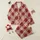 Women's Rich Burgundy Red & Cream Intricate Ornamental Floral Filigree Pattern Satin Pajamas Set - 1