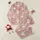 Women's Muted Baby Pink Fluffy Rabbit Teddy Bear Quilted Ribbed Cozy Seamless Pattern Satin Pajamas Set - 1
