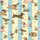 Dachshund Lovers' Whimsical Brown Dachshund Dog Pattern with Mint Pink Sweaters & Pastel Stripes Satin Pajamas Set - 2
