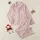 Women's Delicate Pastel Pink Black Polka Dot Bows Muted Floral Line Art Satin Pajamas Set - 1