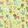 Dog Lovers' Playful Cartoon Dogs Pattern, Pastel Lime Green, Hot Pink, Sky Blue, Bows & Sunglasses Satin Pajamas Set - 2