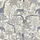 Women's Cream Navy Intricate Safari Jungle Animal Toile Pattern Satin Pajamas Set - 2