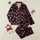 Women's Vibrant Hot Pink White Flamingo Dynamic Poses Seamless Pattern on Deep Black Satin Pajamas Set - 1