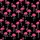 Women's Vibrant Hot Pink White Flamingo Dynamic Poses Seamless Pattern on Deep Black Satin Pajamas Set - 2