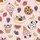 Women's Sweet Pastel Pink Dog Dessert Fruit Pattern: Poodle Ice Cream, Dalmatian Cookie, Chihuahua Cupcake Satin Pajamas Set - 2