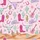 Women's Hand-Drawn Whimsical Desert Pastel Pink Steer Skull Cactus Boot Star Pattern Satin Pajamas Set - 2