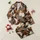 Women's Vibrant Burnt Orange Tropical Jungle Zebra Black White Foliage Pattern Satin Pajamas Set - 1