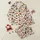 Women's Whimsical Christmas Chicken Hand-Drawn Festive Pattern with Santa Hats, Antlers, Lights in Creamy Beige, Red, Green Satin Pajamas Set - 1