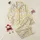 Women's Vibrant Daffodil Yellow Teardrop Floral & Charcoal Leaf Botanical Field Pattern on White Satin Pajamas Set - 1