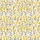 Women's Vibrant Daffodil Yellow Teardrop Floral & Charcoal Leaf Botanical Field Pattern on White Satin Pajamas Set - 2