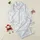 Coastal Decor Enthusiasts' White & Sky Blue Hand-Drawn Vintage Marine Seashell Starfish Ribbon Pattern Satin Pajamas Set - 1