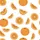 Women's White & Bright Orange Hand-Drawn Citrus Fruit Pattern: Minimalist Whole Oranges, Slices, & Pulp Satin Pajamas Set - 2