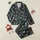 Women's Emerald Navy Crimson Plaid with Santa Bears, Reindeer, Snowmen & Gingerbread Pattern Satin Pajamas Set - 1