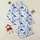 Women's Whimsical Illustrative Indigo Cobalt Blue Sea Turtle Marine Life Seamless Pattern Seashells Satin Pajamas Set - 1