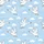 Women's Whimsical Cartoon Geese Seamless Pattern Pale Sky Blue Navy Golden Yellow Flat Graphic Satin Pajamas Set - 2