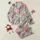 Women's Whimsical Cats & Hummingbird Botanical Floral with Pink Peonies, Coral Roses, Sage Green Satin Pajamas Set - 1