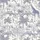 Women's Deep Navy Toile de Jouy Illustrative Jungle Wildlife Pattern on Cream Satin Pajamas Set - 2