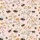 Women's Hand-Drawn Pastel Pink Botanical Bumblebee & Golden Wildflower Garden Pattern Satin Pajamas Set - 2