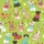 Dog Lovers' Whimsical Dogs Patterned Clothing Lime Green Polka Dot Stripe Floral Print Satin Pajamas Set - 2