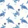 Women's Serene Blue Sea Turtle & Cream Coral Ocean Life Hand-Drawn Pattern Satin Pajamas Set - 2