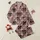 Women's Delicate Dusty Rose Mauve Pink Vintage Black Lace Filigree & Trailing Satin Bows Satin Pajamas Set - 1