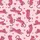 Women's Playful Fuchsia Pink Leopard & Heart Line Art Pattern on Pastel Pink Satin Pajamas Set - 2