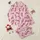 Women's Playful Fuchsia Pink Leopard & Heart Line Art Pattern on Pastel Pink Satin Pajamas Set - 1