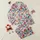 Women's Vibrant Sugar Skull Floral Pattern White Background Fuchsia Teal Orange Satin Pajamas Set - 1