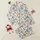 Women's Whimsical Hand-Drawn Muted Blue Flowers, Coral-Red Strawberries, Yellow Dots Pattern on Creamy Off-White Satin Pajamas Set - 1