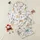 Kids' Whimsical Multi-Color Cartoon Dogs: Poodle, Beagle, Dalmatian, Dachshund with Paw Prints on White Satin Pajamas Set - 1