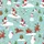 Winter Enthusiasts' Whimsical Turquoise Snowmen, Gnomes, Reindeer, Polar Bears, Dogs, Owls Holiday Pattern Satin Pajamas Set - 2