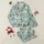 Winter Enthusiasts' Whimsical Turquoise Snowmen, Gnomes, Reindeer, Polar Bears, Dogs, Owls Holiday Pattern Satin Pajamas Set - 1