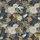 Women's Deep Navy Vintage Botanical Jungle Golden Tiger Crane Maximalist Pattern Satin Pajamas Set - 2