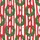 Women's Vibrant Red White Striped Christmas Wreath Holly Berry Starburst Graphic Satin Pajamas Set - 2