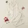 Women's Creamy Off-White Whimsical Bellflower Peach Pink Butterfly & Lilac Bow Pattern Satin Pajamas Set - 1