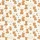 Women's Whimsical Flat Hand-Drawn Brown Teddy Bear, Moon, & Star Celestial Pattern Satin Pajamas Set - 2
