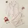 Women's Creamy Off-White & Maroon Scattered Solid & Outlined Hearts Seamless Pattern with Framed Lines Satin Pajamas Set - 1