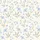 Women's Cream Muted Blue Periwinkle Lily Bellflower Illustrative Botanical Print Satin Pajamas Set - 2