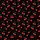 Trendy Teens' Black & Bright Red Illustrative Cherry Pattern, Teal Stems & Leaves, Wavy Lines & Polka Dots Satin Pajamas Set - 2