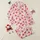 Women's Cheerful Hot Pink Strawberry & Blossom Flat Graphic Pattern on Bubblegum Pink Satin Pajamas Set - 1