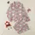 Homebodies' Dusty Rose Muted Blue-Grey Plaid Organic Cloud Shapes Pale Pink Blue Stripes Satin Pajamas Set - 1
