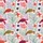 Women's Illustrative Pastel Pink Coral Reef Sea Turtle, Mint Seaweed & Deep Navy Urchin Pattern Satin Pajamas Set - 2