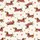 Women's Playful Dachshund Dog Pattern with Bubblegum Pink Sweaters & Party Hats on Off-White Satin Pajamas Set - 2