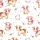 Women's & Girls' Whimsical Watercolor Cow Floral All-Over Print with Blush Pink Fuchsia Accents Satin Pajamas Set - 2