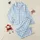 Women's Charming Pastel Blue Gingham Check Hand-Drawn Pink Bow Illustrative Print Satin Pajamas Set - 1