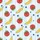 Women's Cheerful Cartoon Red Tomato Yellow Banana Blue Berry Vertical Stripe Satin Pajamas Set - 2
